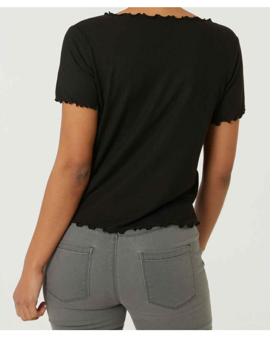 Geripptes T-Shirt