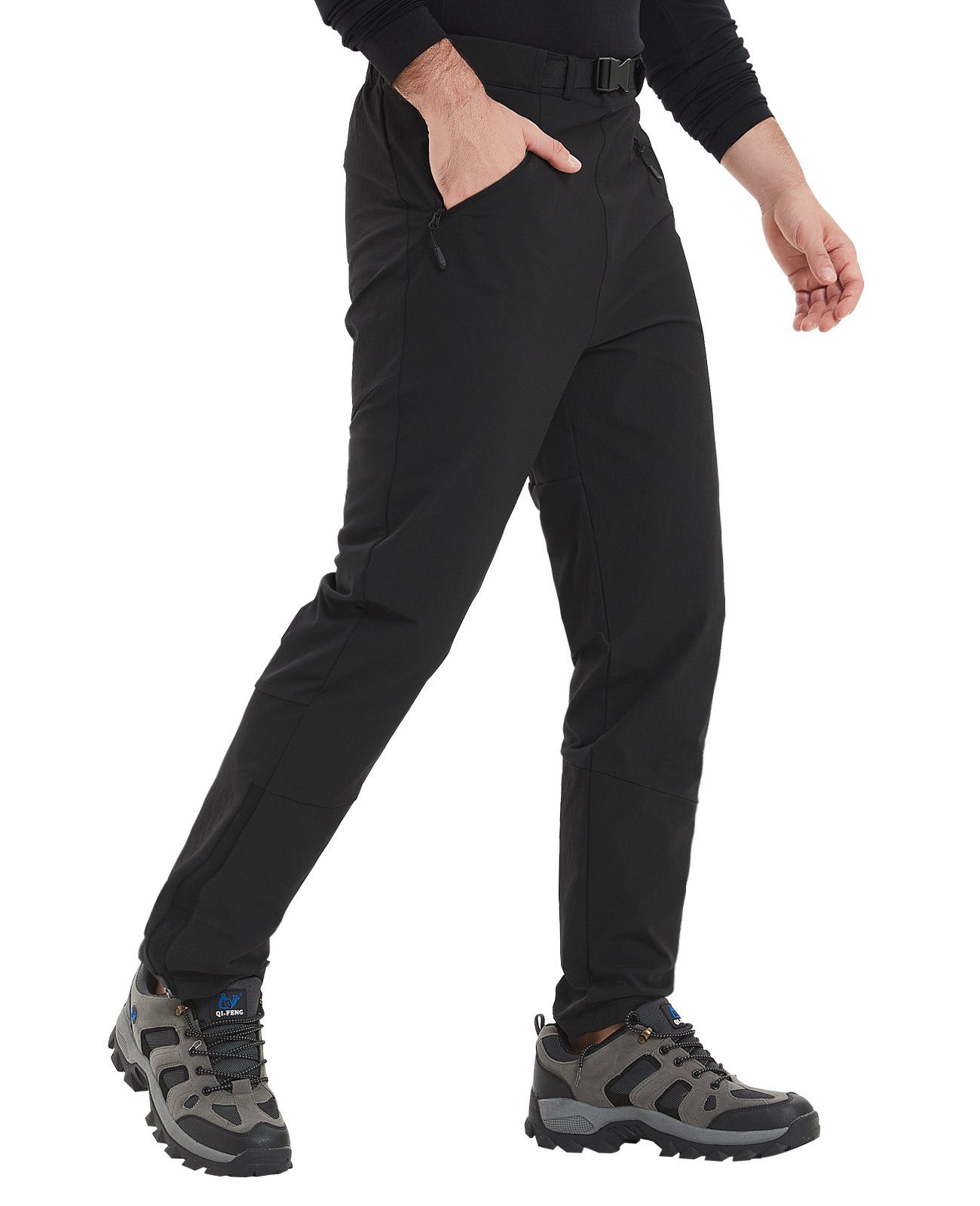 MEETYOO Fahrradhose Herren Lang Fahrradhose Radlerhose Radunterhose Wanderhose Laufhose (Sporthose Trainingshose, Outdoorhose, Trekkinghose, Softshellhose, Fahrradhose) Schnelltrocknende, MTB Hose, Cargohose