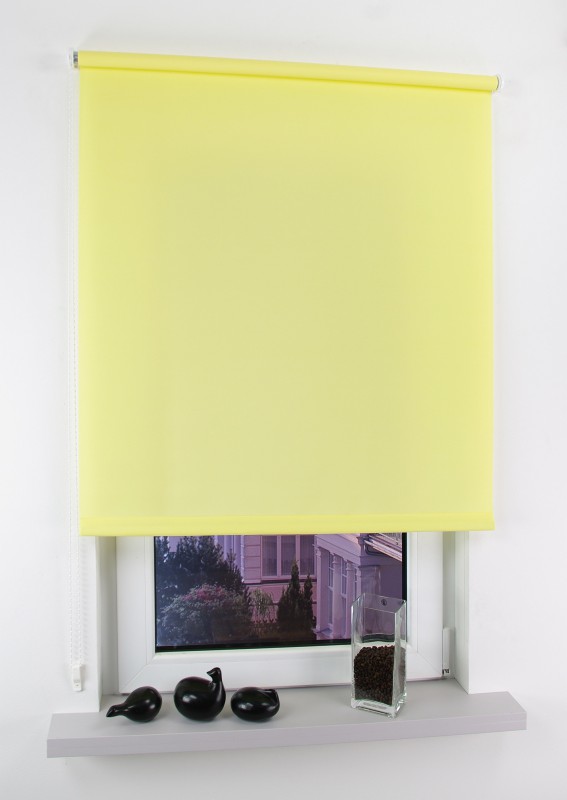 Powertec Bella Casa Seitenzugrollo Easy, gelb, 180 x 142 cm