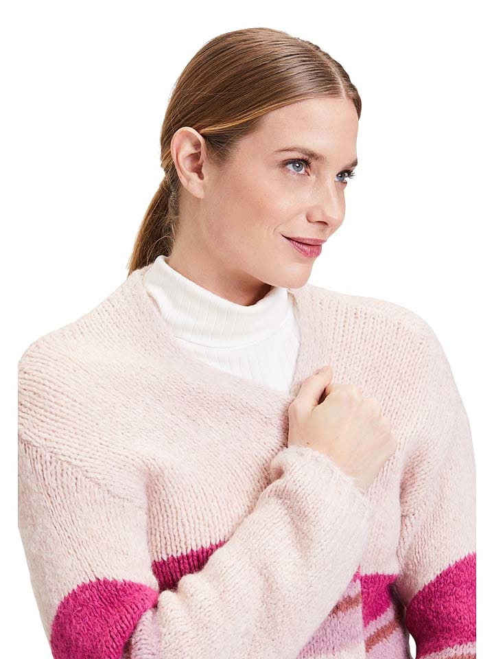 CARTOON Cardigan in Creme/ Pink günstig kaufen
