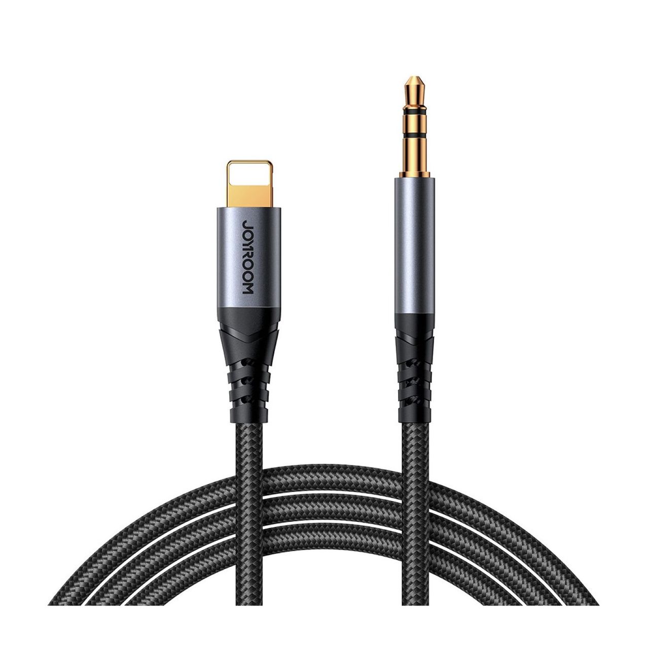 Joyroom Stereo-Audiokabel AUX 3,5 mm Miniklinke – Anschluss für iPhone iPad 1,2 m schwarz