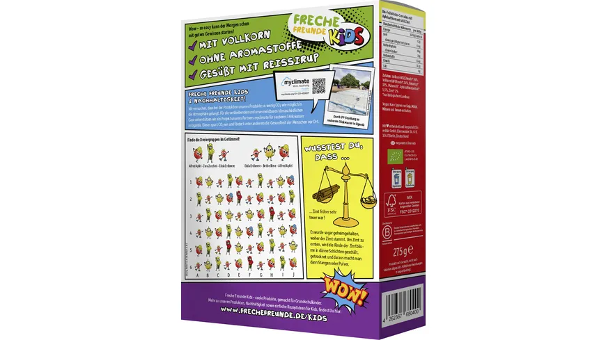 Freche Freunde Bio Alfreds Zimt Pops Apfel & Zimt 275 g