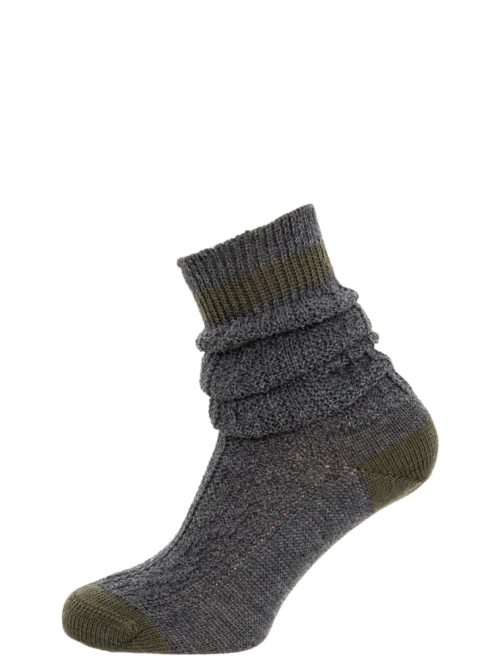 Lusana Strumpf L5698 in grau günstig kaufen