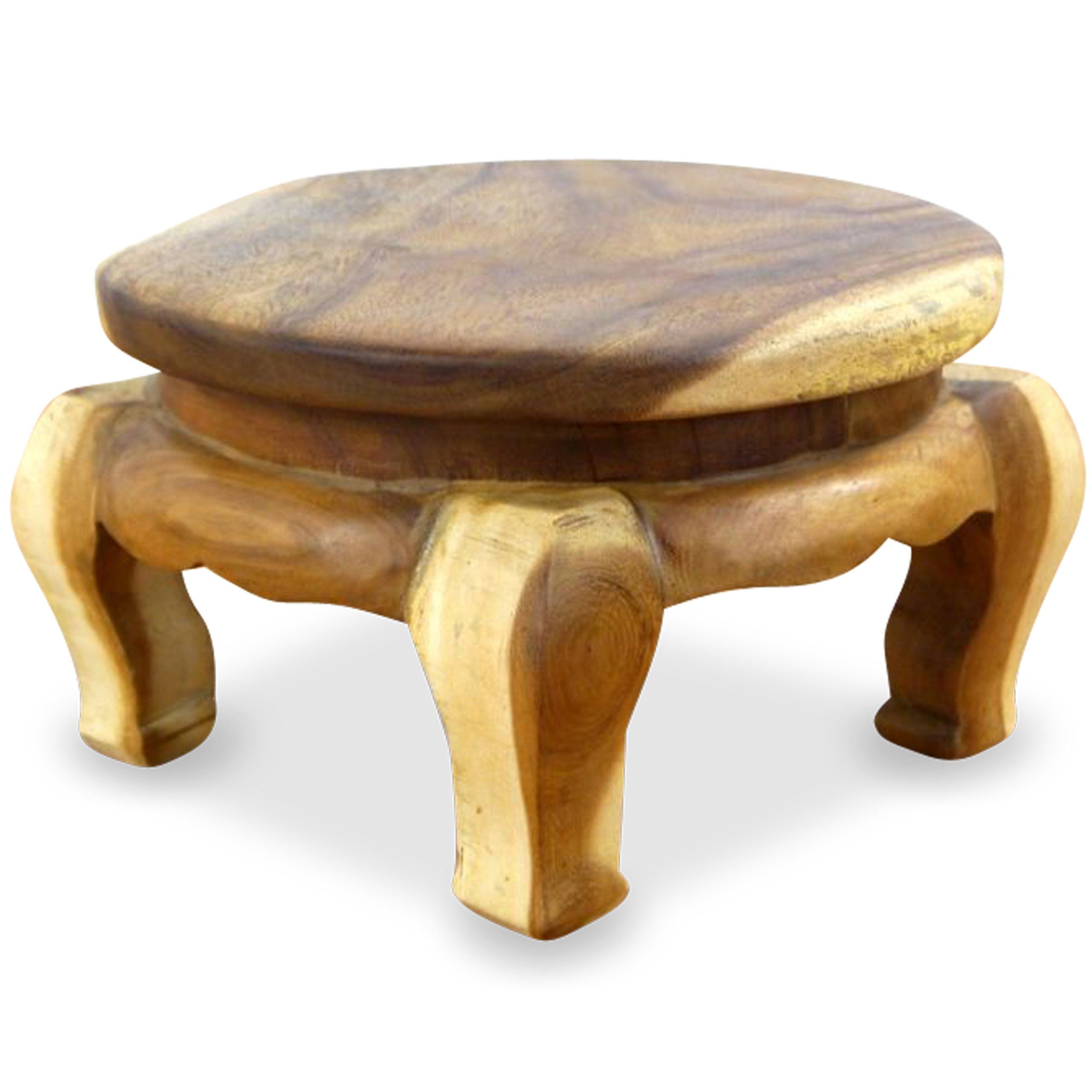 livasia Opiumtisch Opiumtisch rund, Beistelltisch, Nachttisch (3 Höhen: 17/20/25cm)