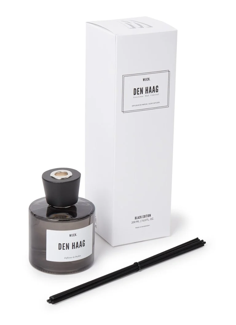 WIJCK. Bețișoare de parfum dell'Aia Ediție Neagră 200 ml