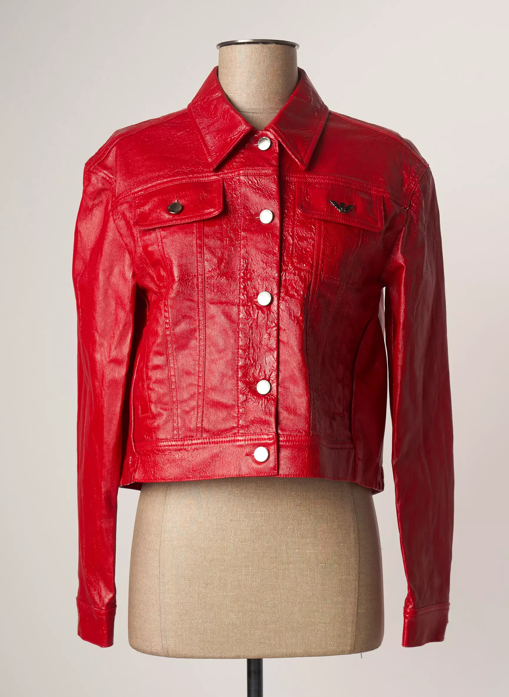 Emporio Armani Vestesimilicuir Femme couleur rouge