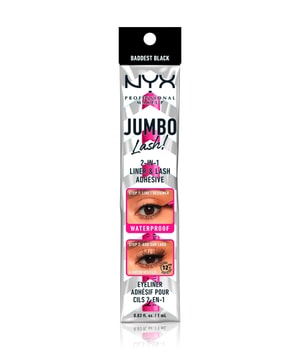 NYX Professional Makeup Jumbo Lash! 2-in-1 Liner & Lash Adhesive – Baddest Black Eyeliner-1 ml
