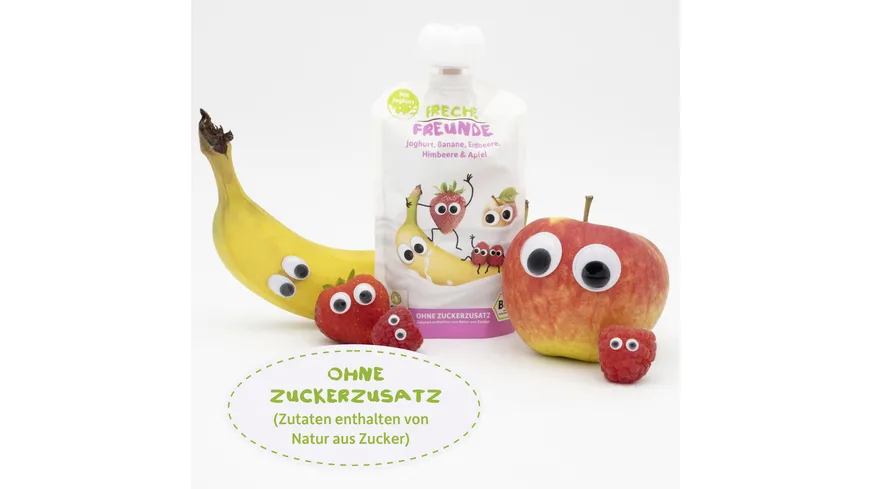 Freche Freunde Bio Quetschie Erdbeere & Himbeere im Joghurt 100 g