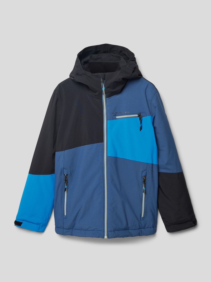 Funktionsjacke mit Brusttasche in royalblau