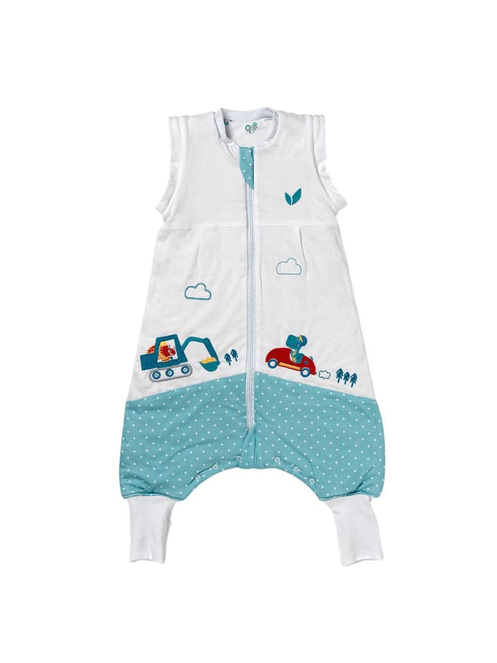SlumberOrganix Bio Schlafsack mit Füßen, 1.0 Tog in Blau günstig kaufen 74/80