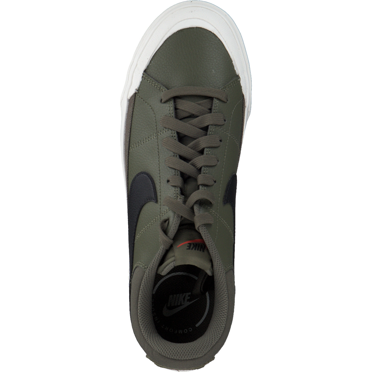 Nike Court Legacy Lift DM7590, Schnürschuhe, Damen, medium olive/black-sail-team o