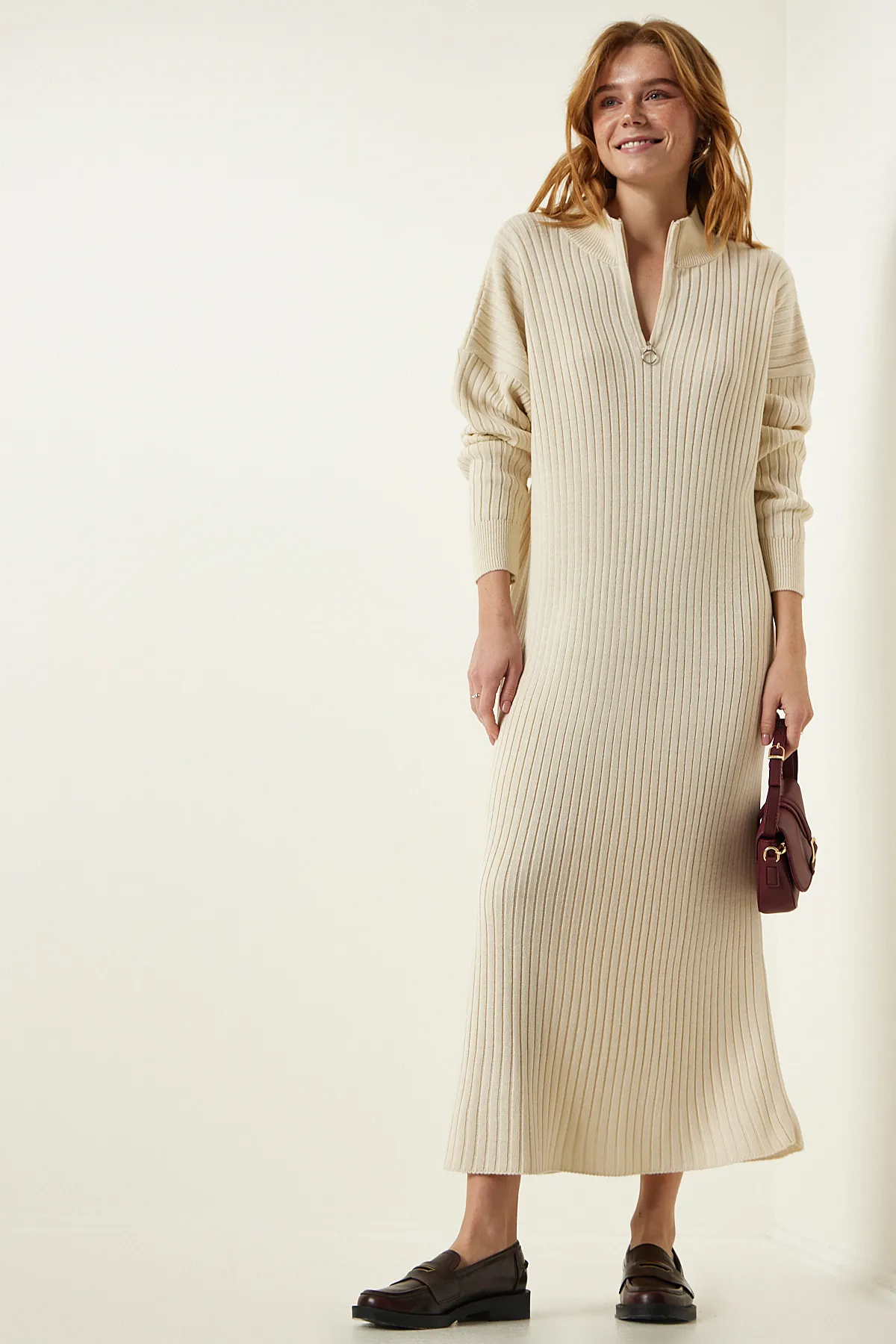 Happiness İstanbul  Kleid - Beige - A-Linie