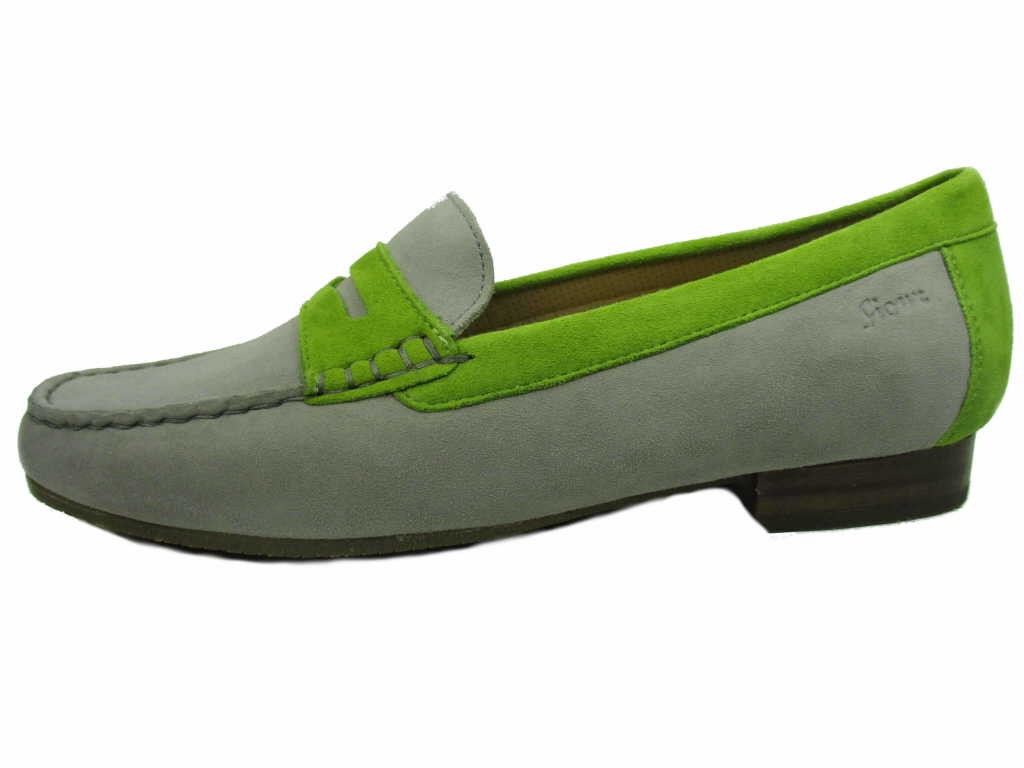 SIOUX Klassische Slipper grau Corbina
