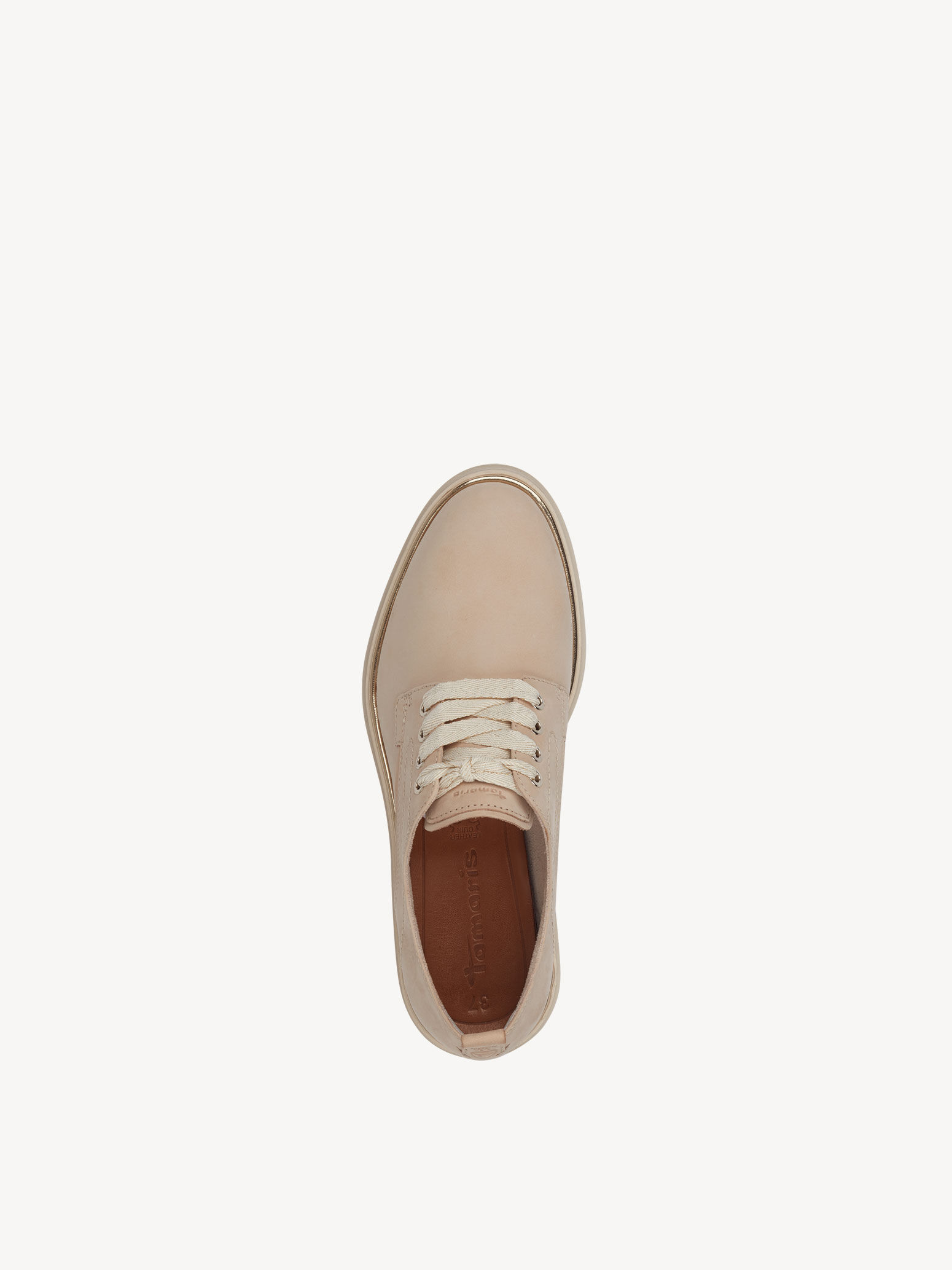 Derbie en cuir - beige