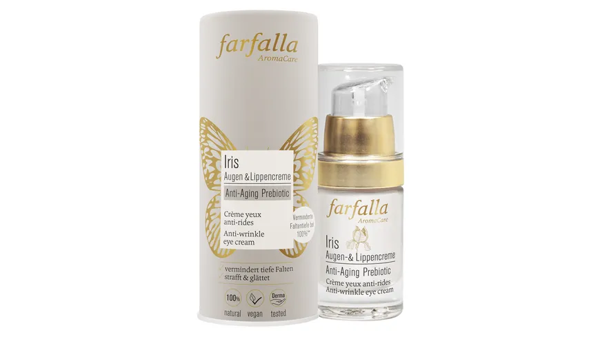 Farfalla Iris Anti-Ageing Prebiotic Augen- & Lippencreme 15 ml