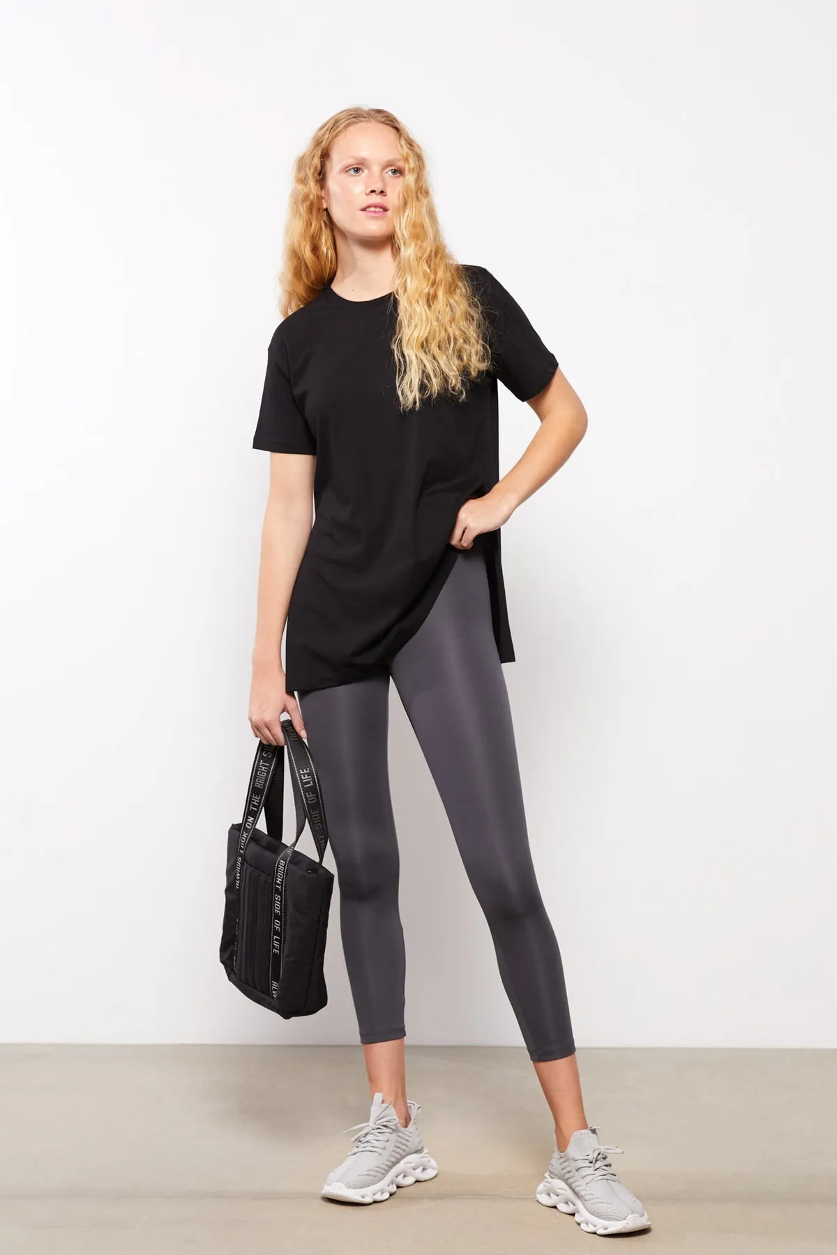 LC Waikiki  Leggings - Grau - Mittlerer Bund