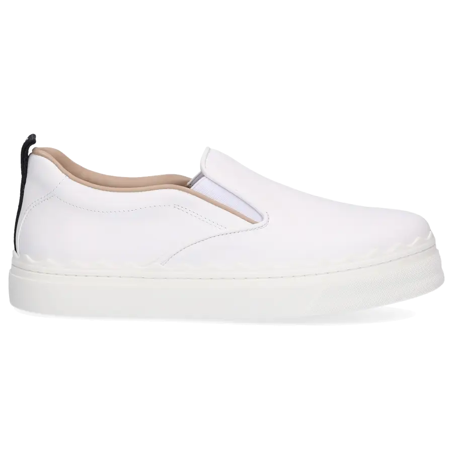 Chloé - Sneaker low LAUREN Kalbsleder - weiß