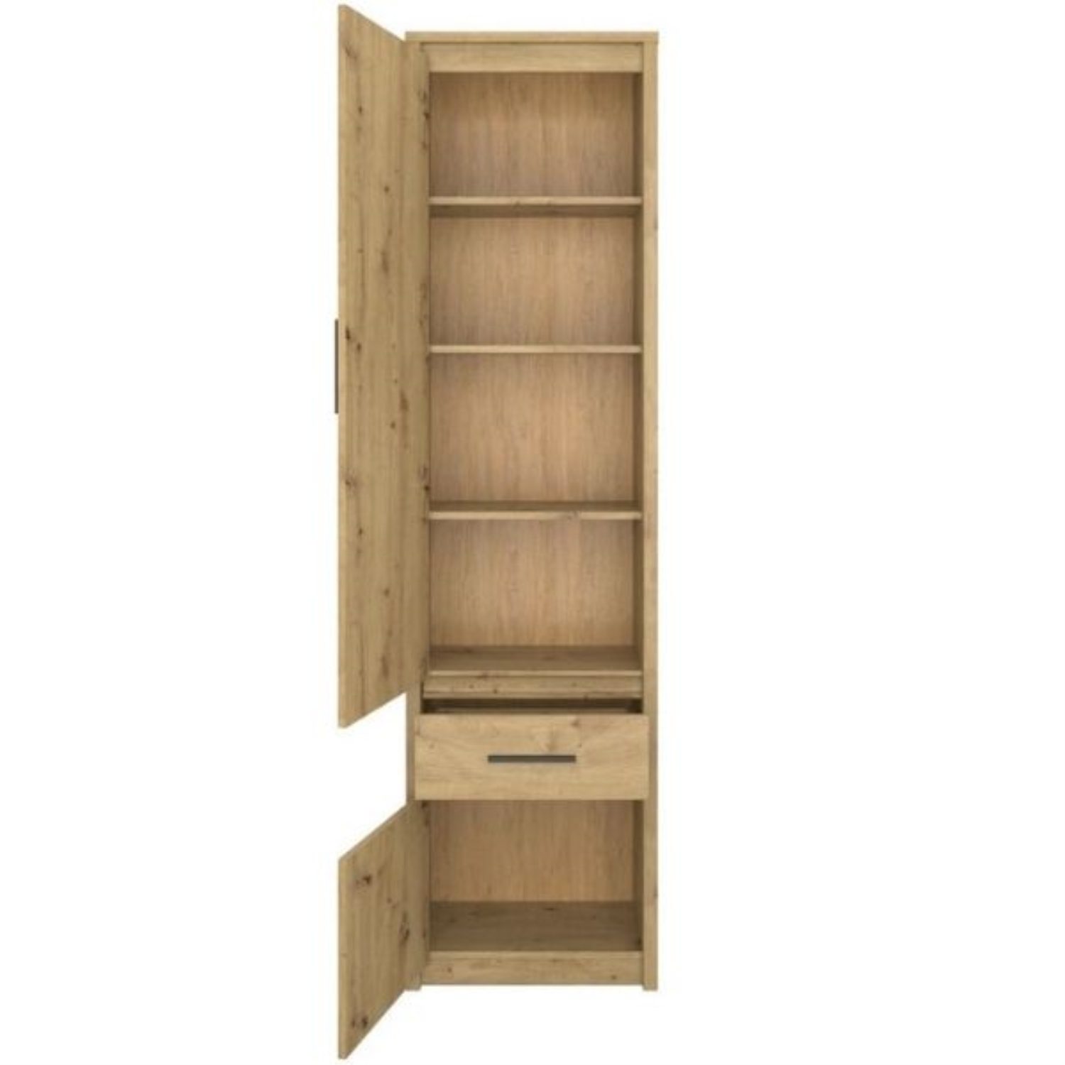 OK-Living CD-Regal Ayleen, Artisan-Eiche, 56 x 211 cm