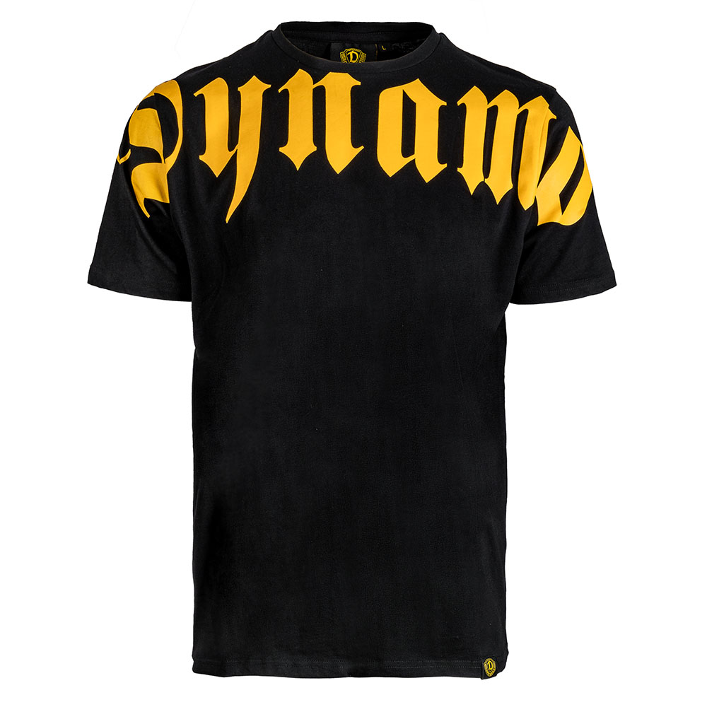 Herren T-Shirt PATTERN DYNAMO schwarz-gelb