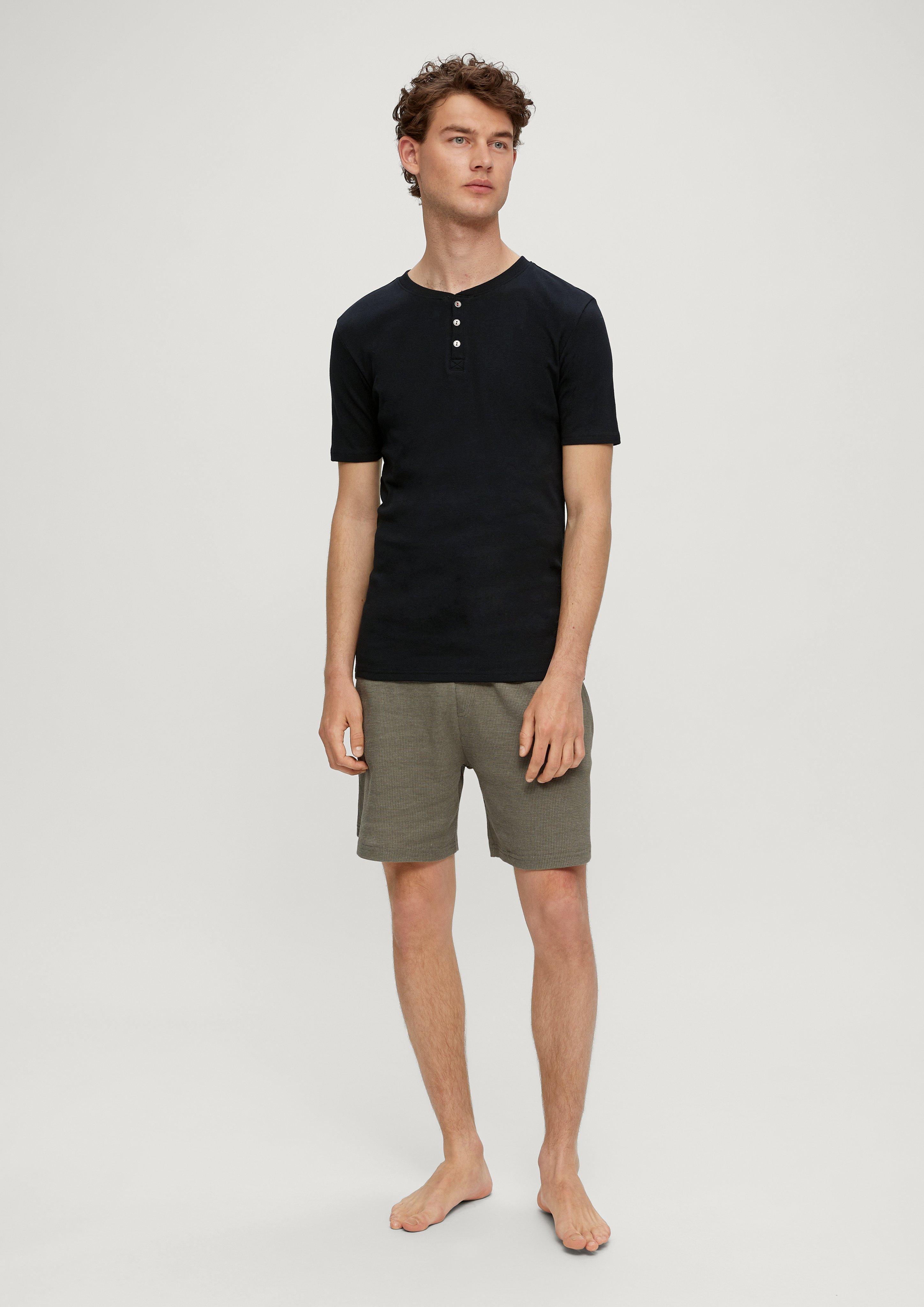 Pyjama-Shirt mit Knopfleiste  6008388-9999