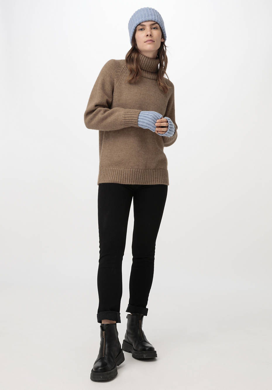 Pullover aus Alpaka mit Bio-Schurwolle