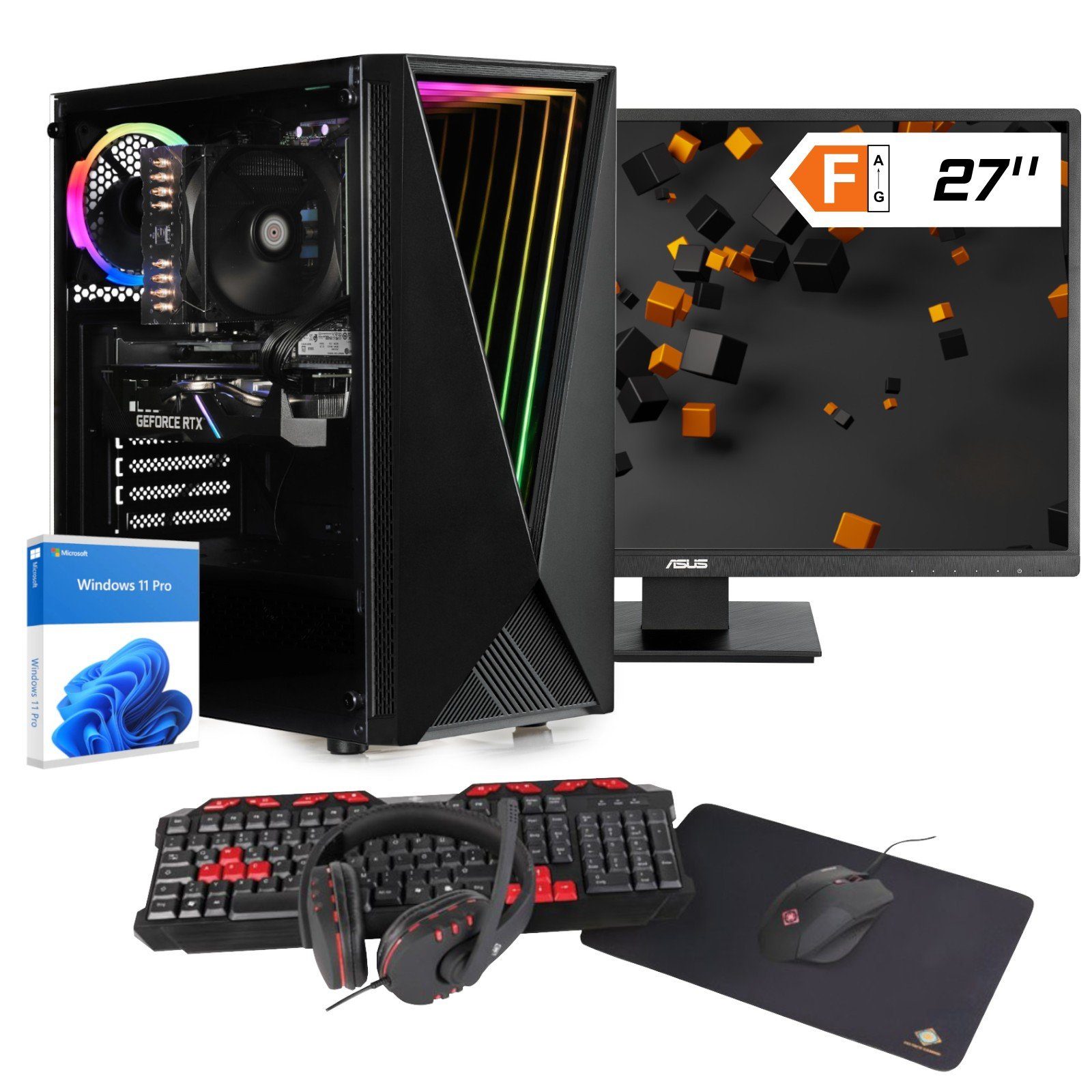 dcl24.de RGB Gaming-PC-Komplettsystem (27,00