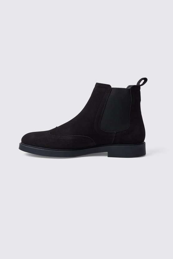 Chelsea-Stiefel aus Wildlederimitat