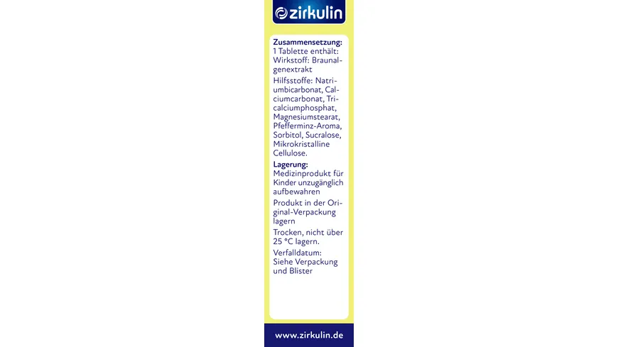 Zirkulin Magen-Kautabletten