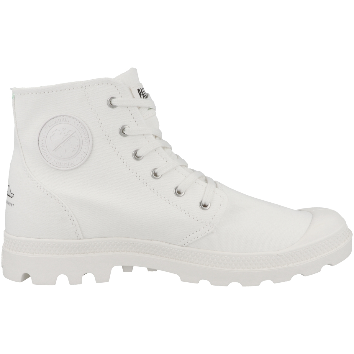 Palladium Pampa Hi Organic II Schnürboots weiss