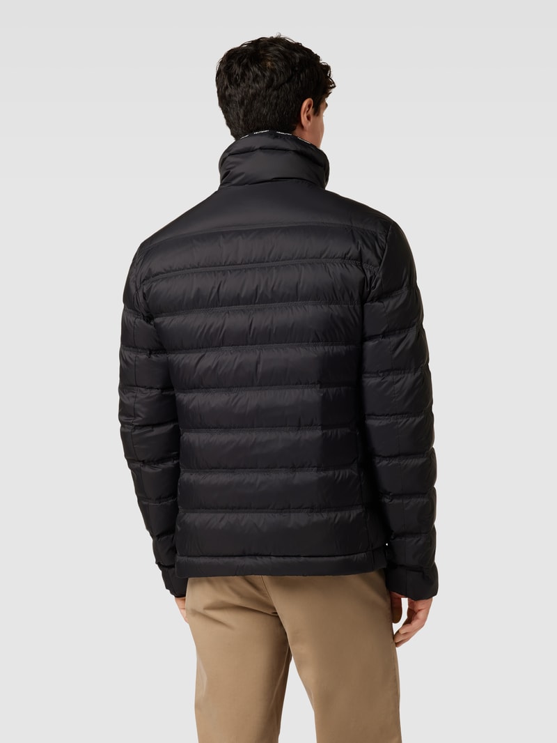 Steppjacke mit Stehkragen Modell 'PROSKE' in schwarz