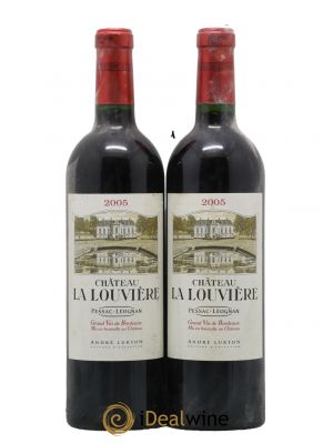 Château la Louvière  2005 - Lot de 2 Bouteilles