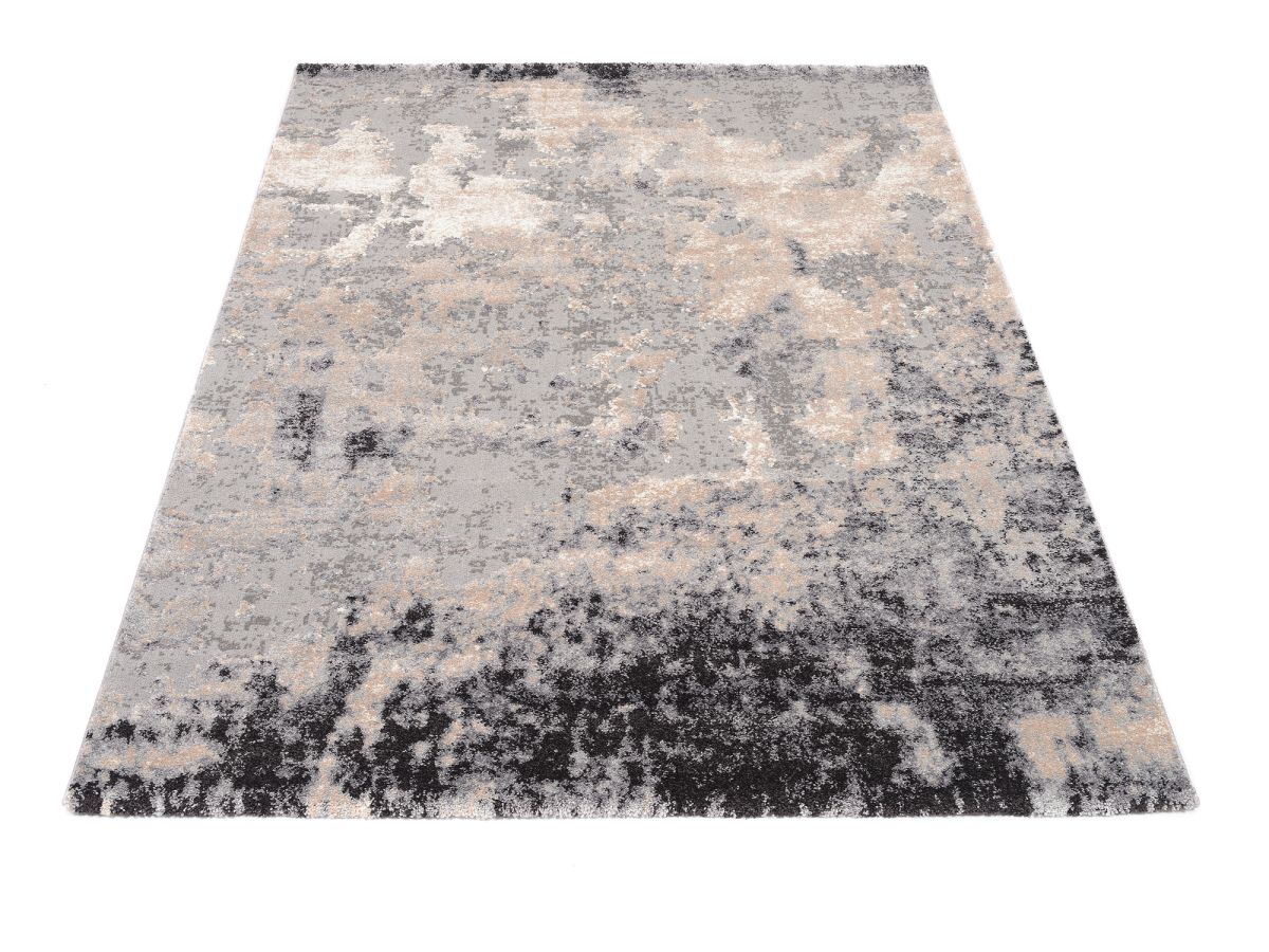 Webteppich Assoro Hellgrau 65 x 130 cm