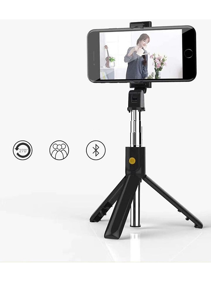 SWEET ACCESS Bluetooth-Mini-Selfiestick in Schwarz günstig kaufen onesize