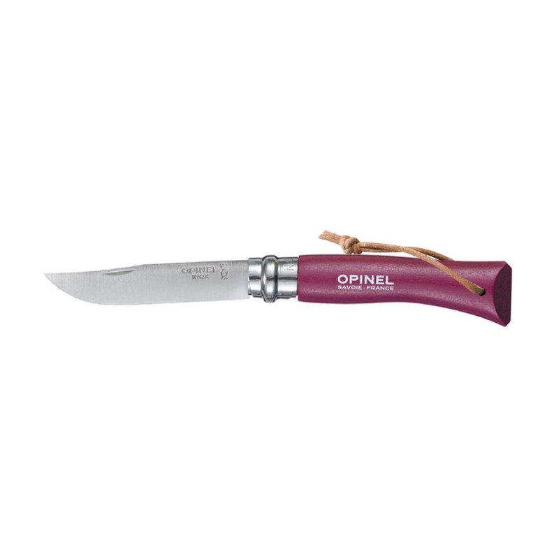Opinel Messer Nr. 7 Inox, Aubergine-Version, Opinel Outdoor.