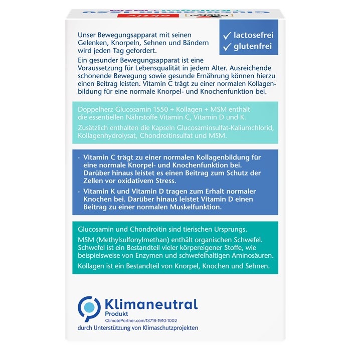 Glucosamin 1550 Kapseln