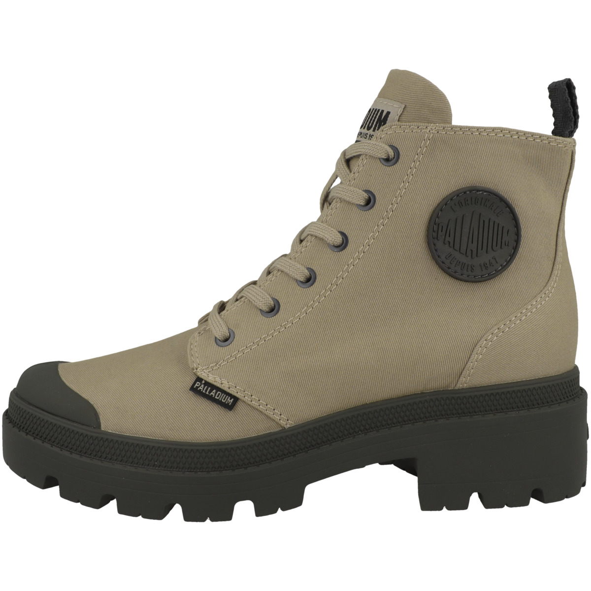 Palladium Pallabase Twill Schnürboots beige