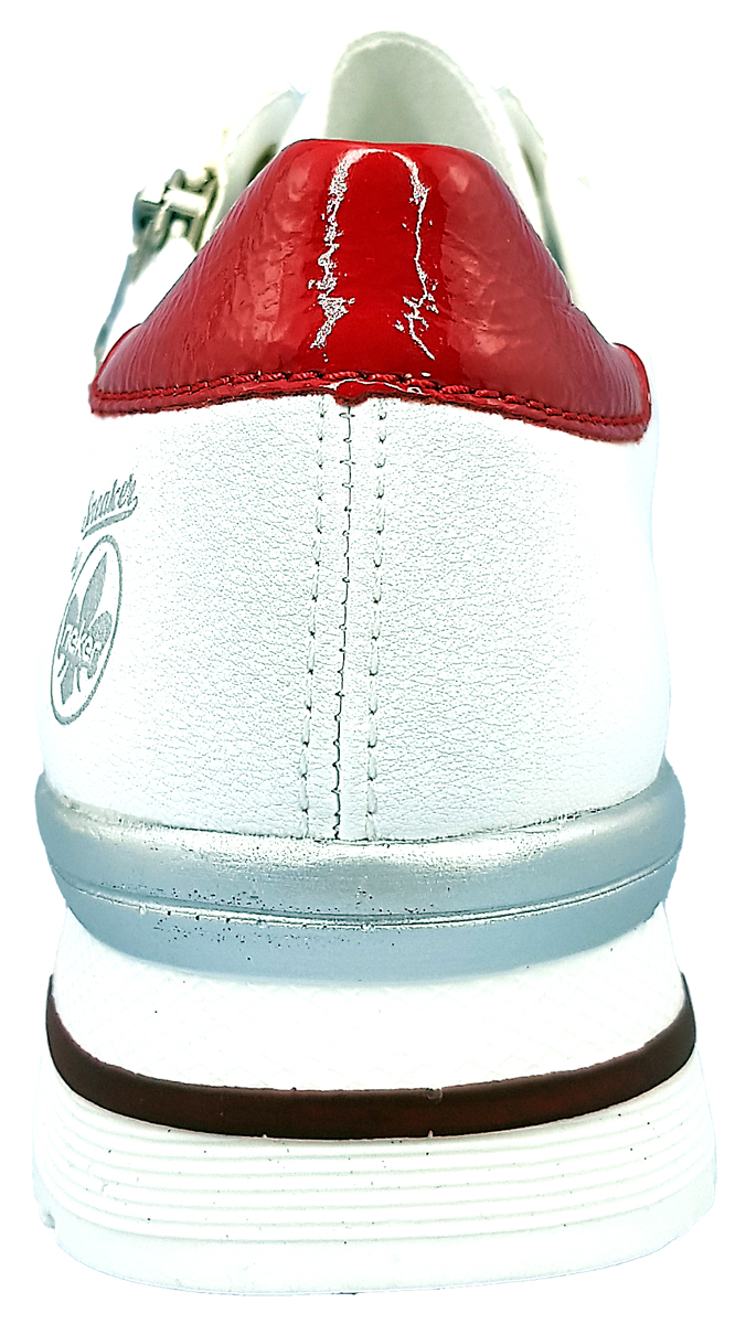 Rieker N3628-80 Weiß 80 weiß/flamme