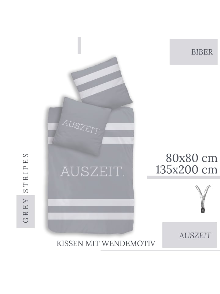 TRAUMHELDEN Bettwäsche-Set Biber/Flanell 