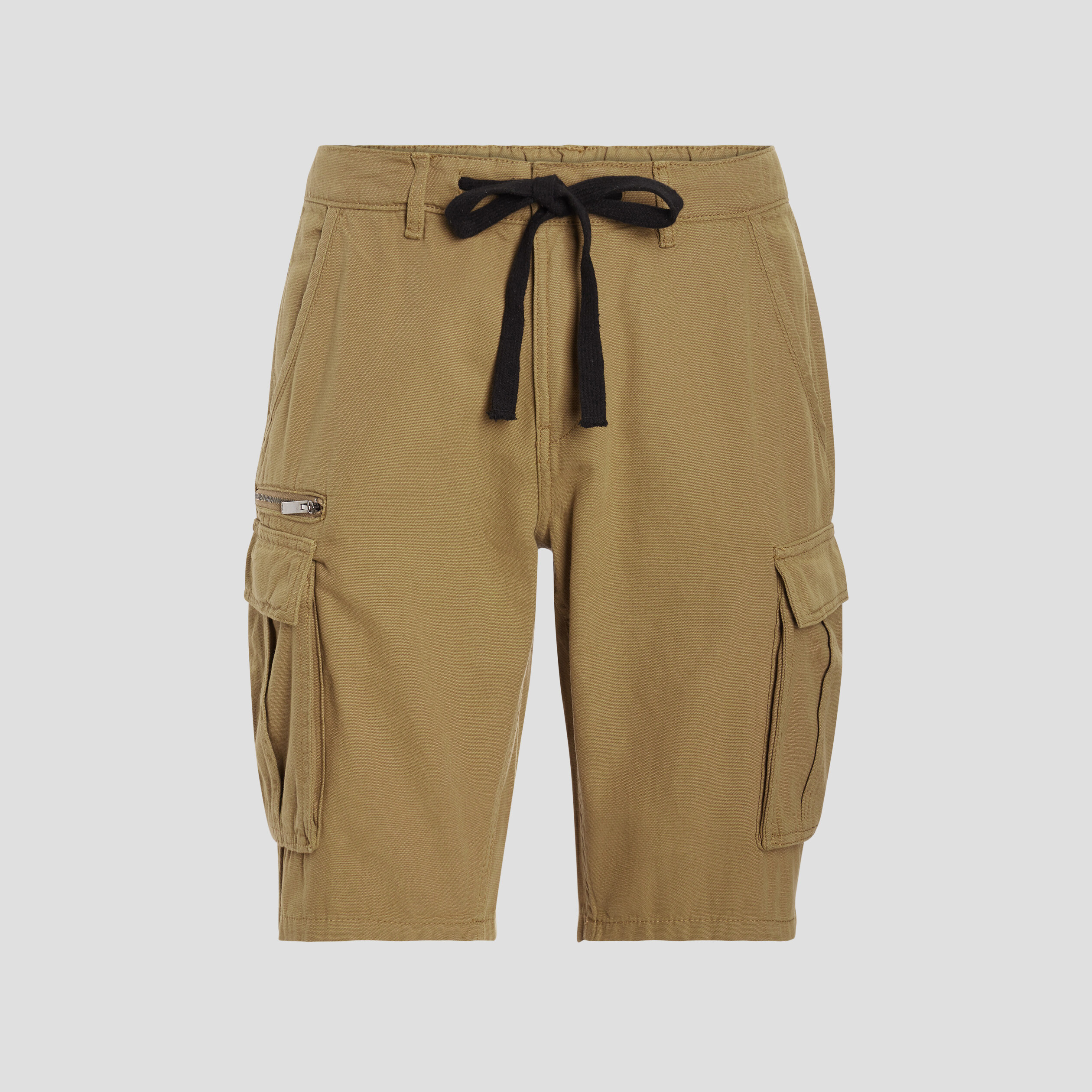 Short cargo à coulisse vert kaki homme | La Halle