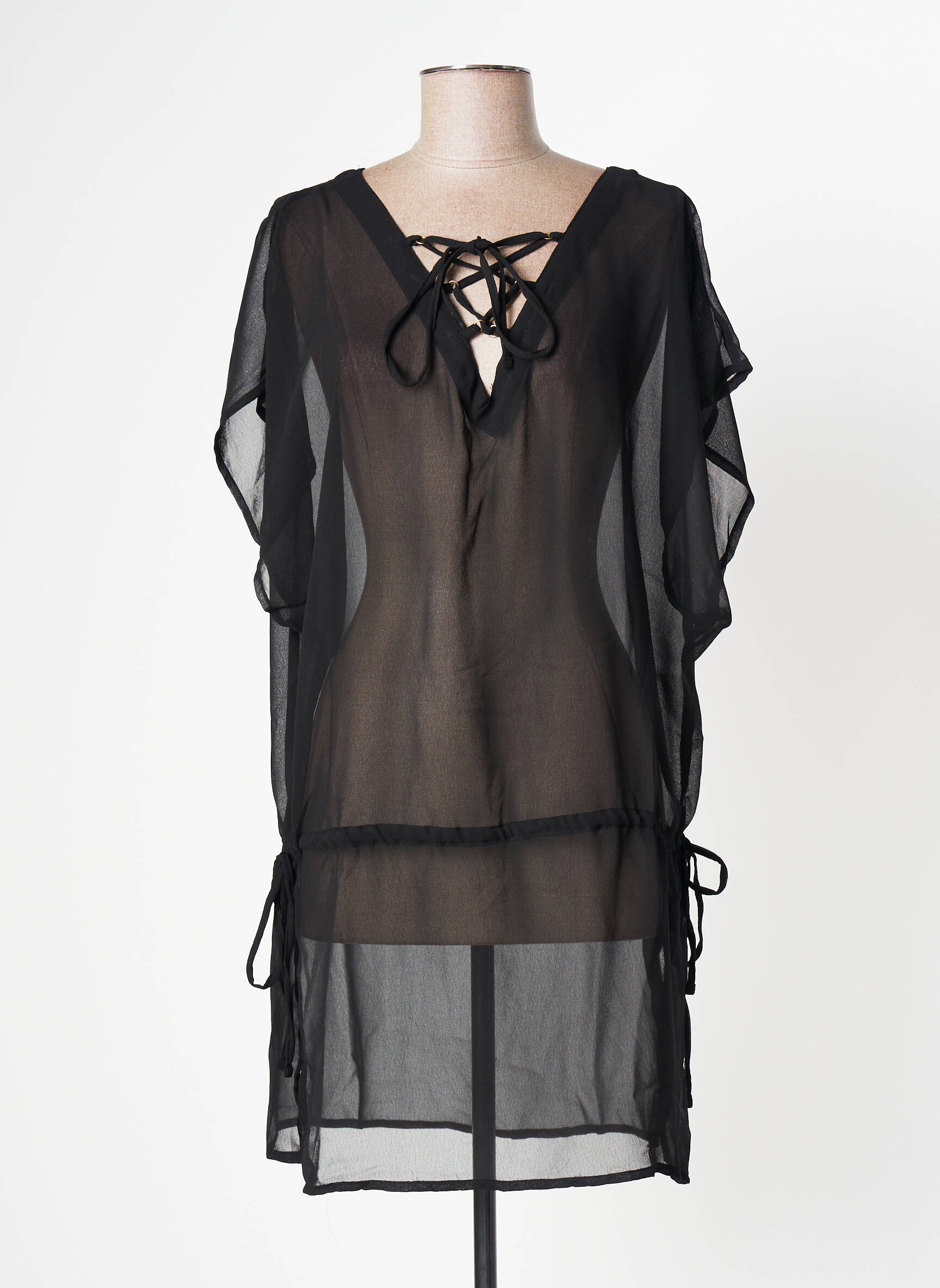 Darjeeling Tuniquemanchecourte Femme couleur noir