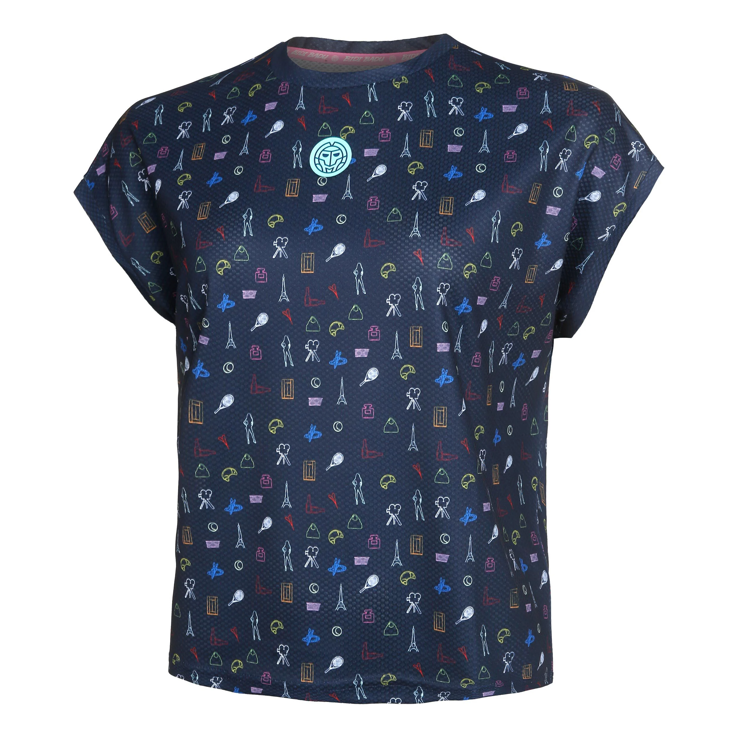 Majira Tech T-Shirt Damen - Dunkelblau, Mehrfarbig