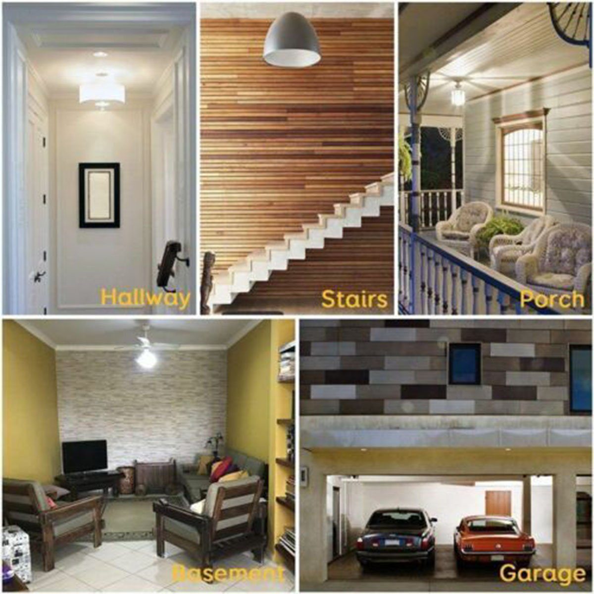 oyajia E27 LED Intelligente Lampe, 12W LED-Lampe mit Bewegungssensor Sensor Smarte Lampe, Automatische Glühbirne für Haustür Balkon Garage Treppen,1/2/4 Stück
