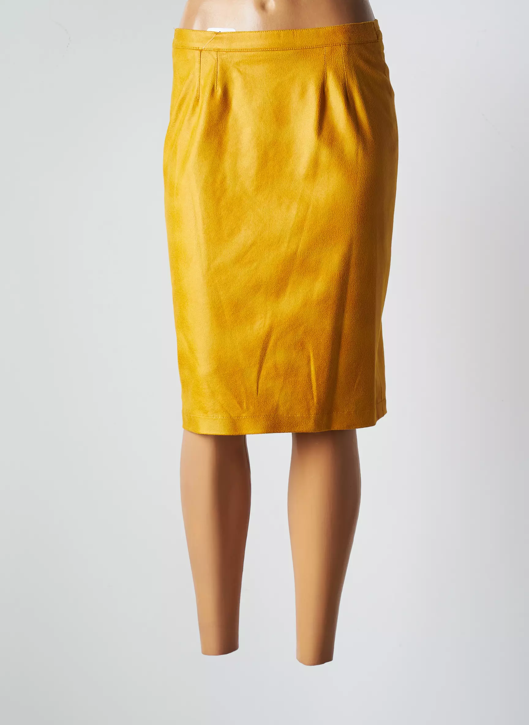 Jumfil Jupes Mi Longues Femme couleur jaune