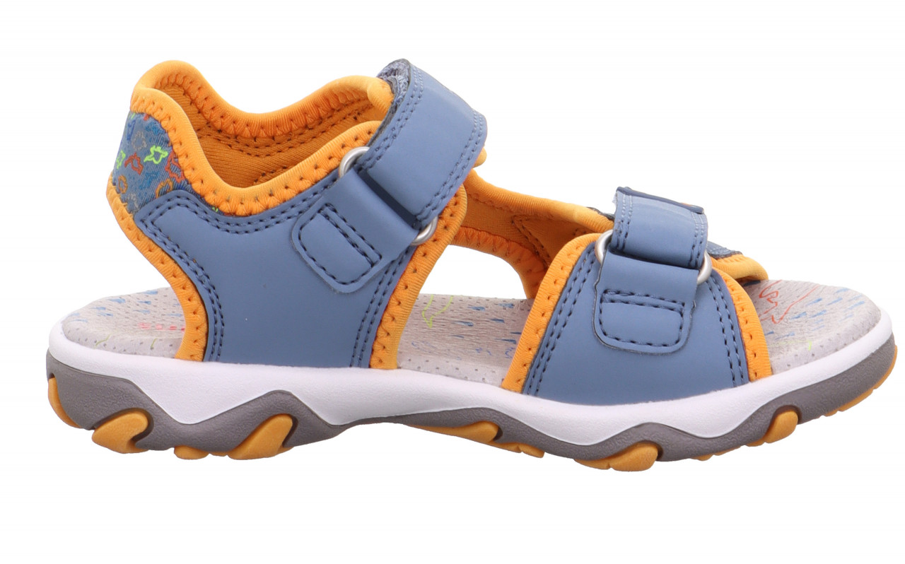 MIKE 3.0 - Blau/OrangeSandale mit Klettverschluss