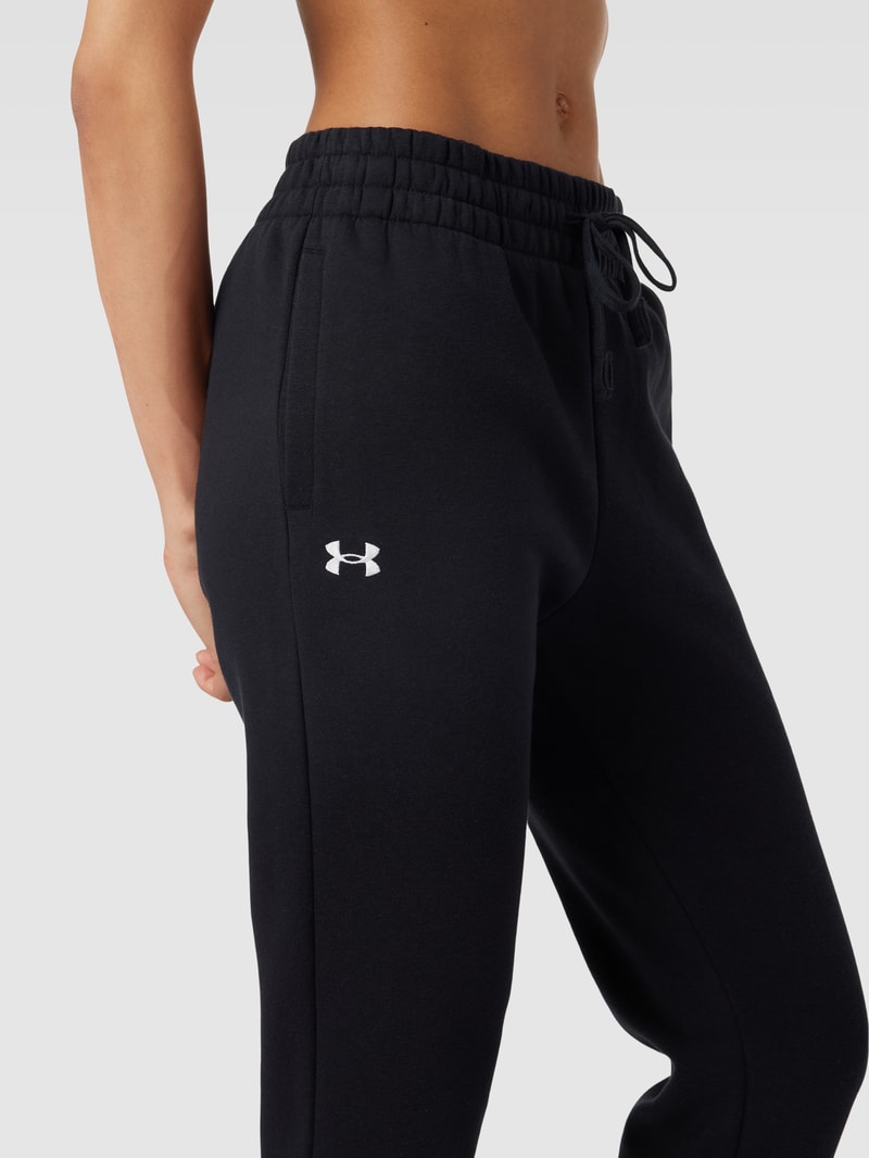 Sweatpants mit Logo-Detail Modell 'Rival' in schwarz