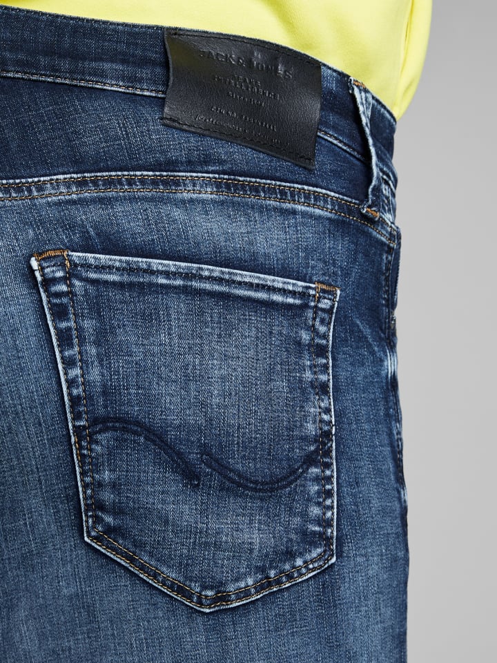 Jack & Jones Slim Fit Jeans Denim Hose JJIGLENN JJICON in Blau günstig kaufen
