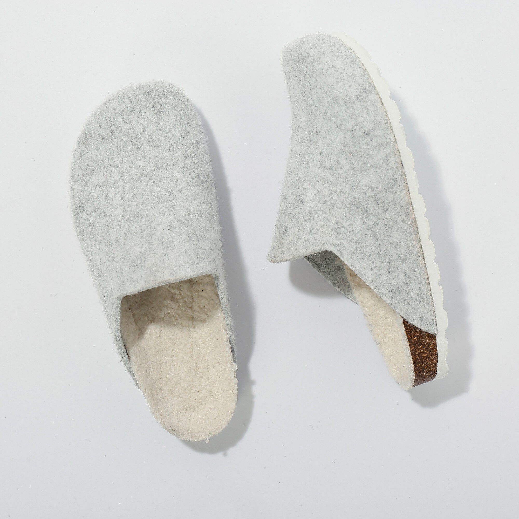 Chaussons mules fourrés