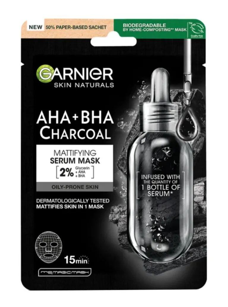 Garnier Skin Naturals ansigtsmaske med sorte alger