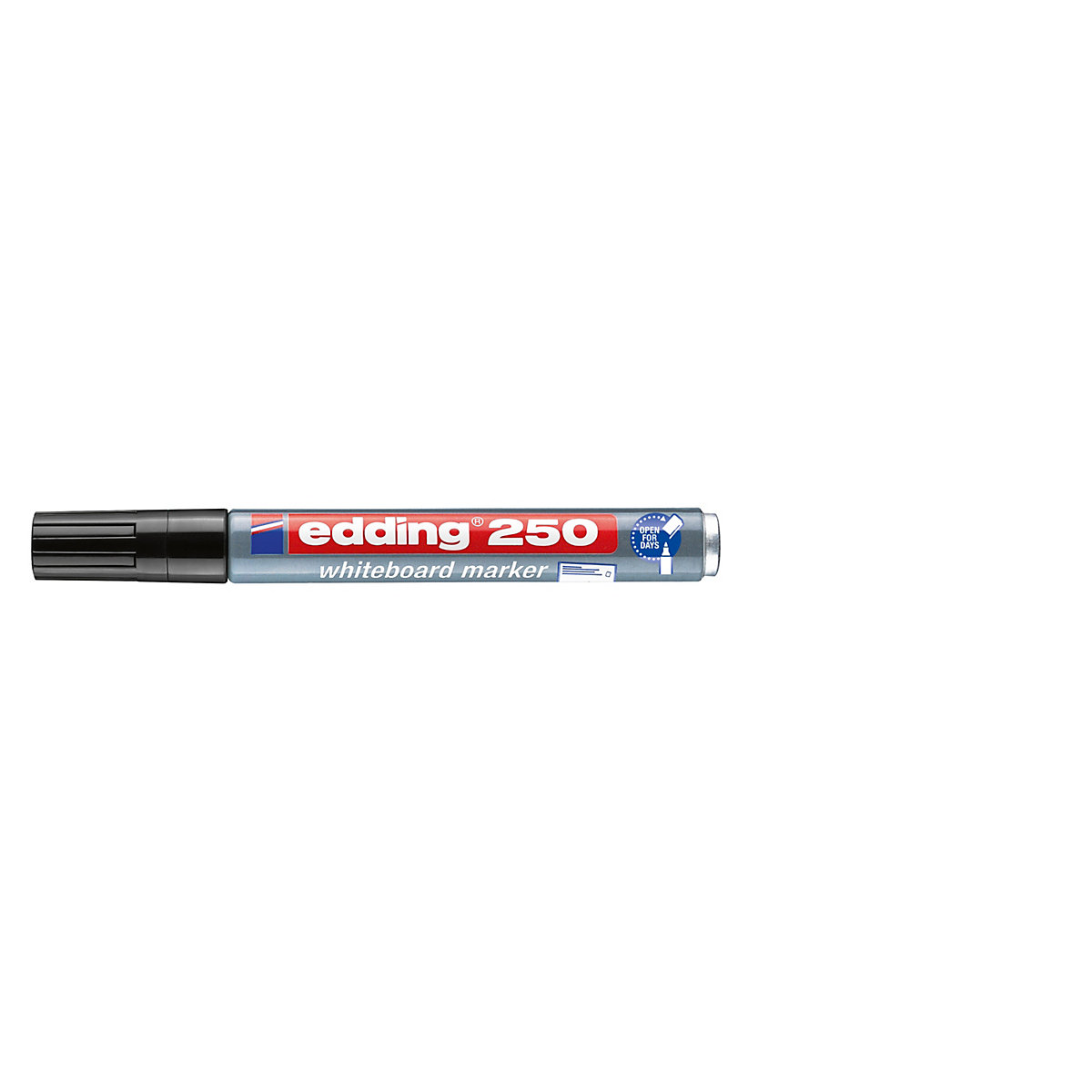 Whiteboardmarker edding 250, nachfüllbar, 1,5 - 3 mm, schwarz