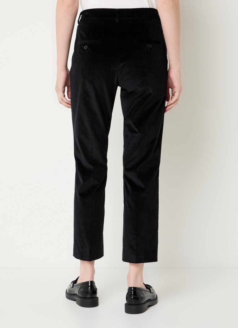 MaxMara Marruca high waist straight fit cropped chinos made of corduroy